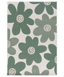 Tapis Extérieur Fleur - Verdance Floral Vert - overzicht Tapis Extérieur Fleur - Verdance Floral Vert - overzicht