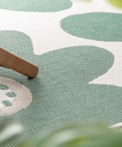 Tapis Extérieur Fleur - Verdance Floral Vert