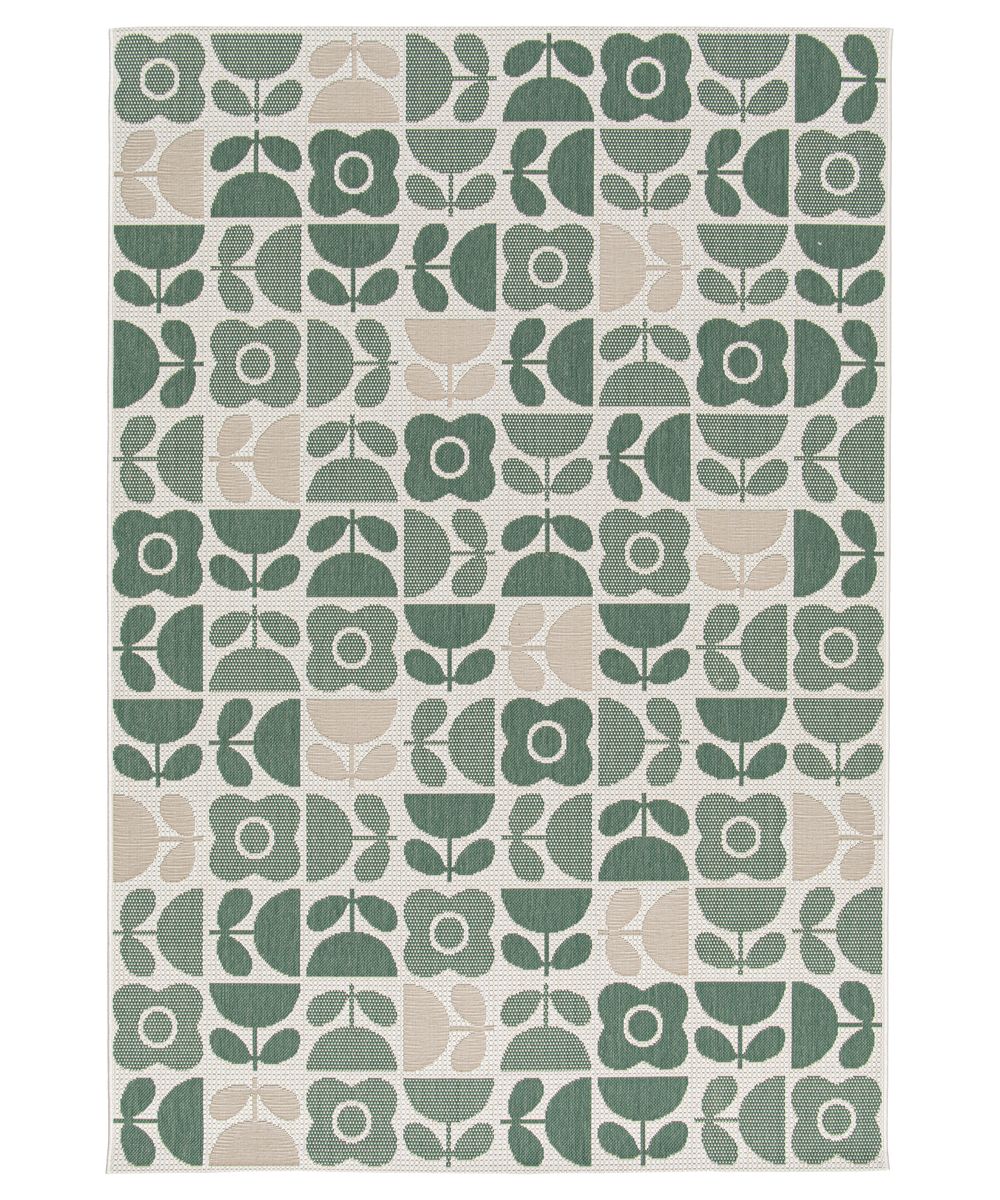 Tapis Extérieur Fleur - Verdance Bloom Vert - overzicht Tapis Extérieur Fleur - Verdance Bloom Vert - overzicht