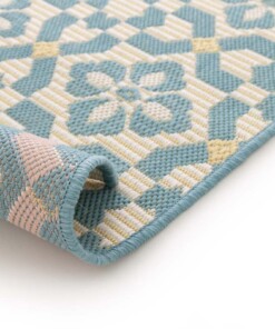 Tapis d’extérieur - Bubbly Tulip turquoise
