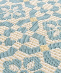 Tapis d’extérieur - Bubbly Tulip turquoise