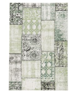 Tapis d’extérieur patchwork - Verdant Foliage vert - overzicht