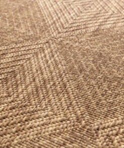 Tapis Extérieur Carreaux - Twill Parquet Marron
