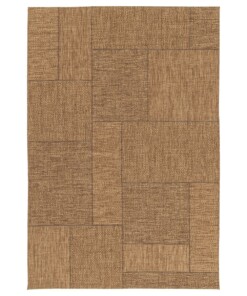 Tapis Extérieur Blocs - Twill Patch Marron - overzicht