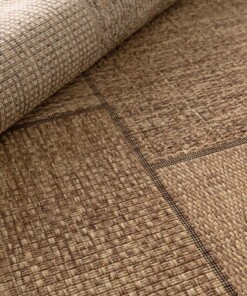 Tapis Extérieur Blocs - Twill Patch Marron