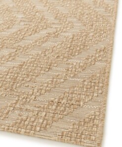 Tapis Extérieur Carreaux - Twill Zenith Beige/Blanc