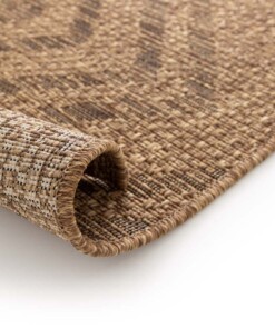 Tapis Extérieur Carreaux - Twill Parquet Marron/Noir