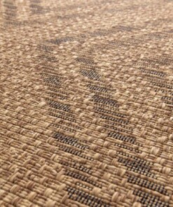 Tapis Extérieur Carreaux - Twill Parquet Marron/Noir