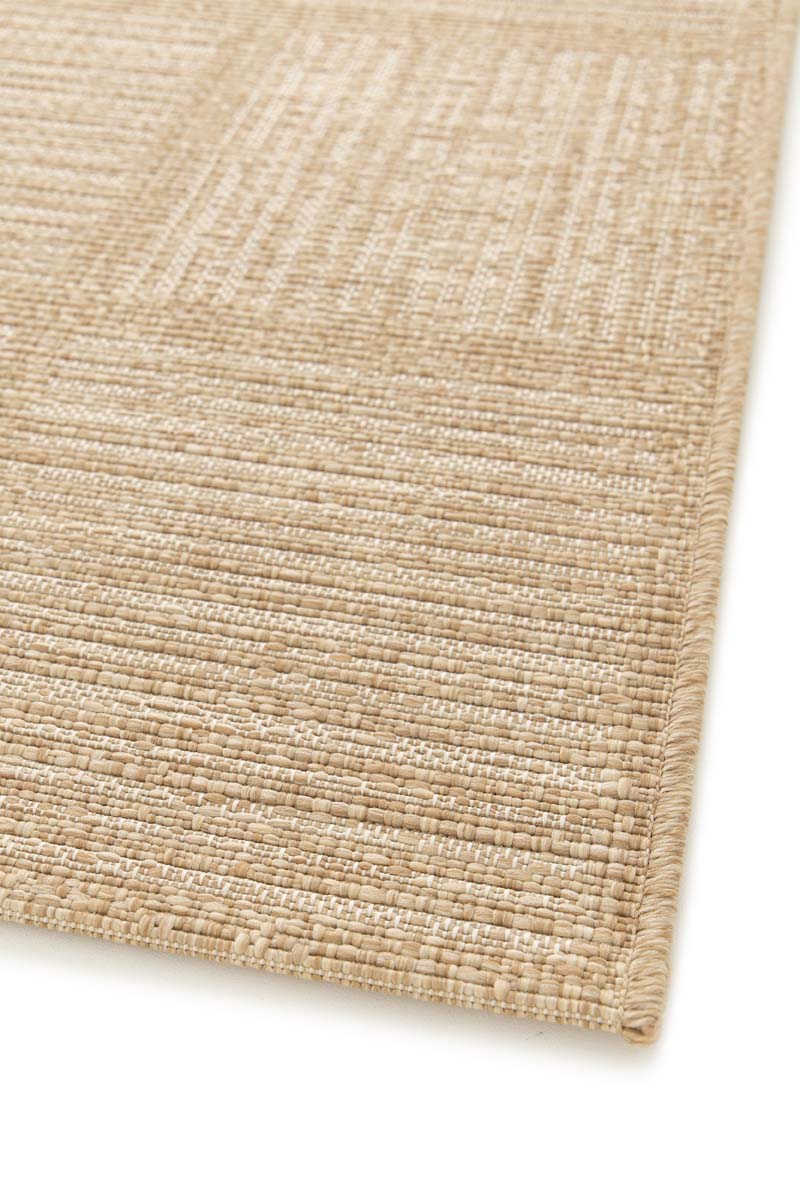 Tapis Extérieur Blocs - Twill Tile Beige/Blanc Tapis Extérieur Blocs - Twill Tile Beige/Blanc