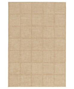 Tapis Extérieur Blocs - Twill Tile Beige/Blanc - overzicht
