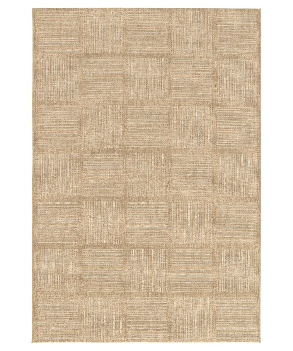Tapis Extérieur Blocs - Twill Tile Beige/Blanc - overzicht Tapis Extérieur Blocs - Twill Tile Beige/Blanc - overzicht