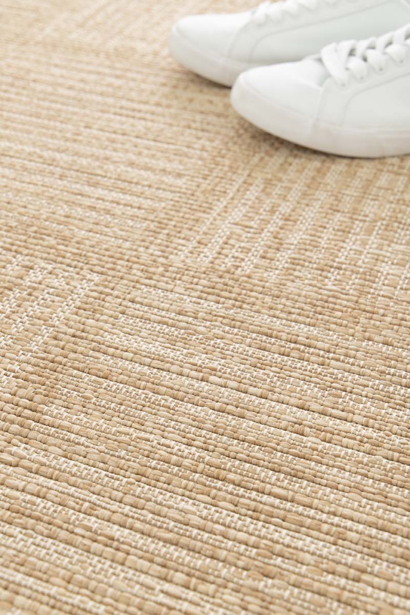 Tapis Extérieur Blocs - Twill Tile Beige/Blanc Tapis Extérieur Blocs - Twill Tile Beige/Blanc