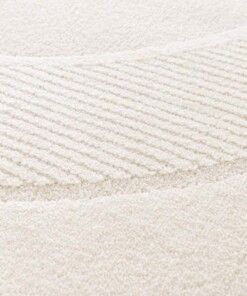 Tapis Design - Forme Cercle Crème
