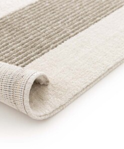 Tapis Moderne - Forme Courbe Beige