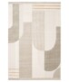Tapis Moderne - Forme Courbe Beige - overzicht, thumbnail