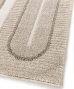 Tapis Rétro - Forme Pavé Taupe