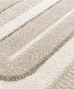 Tapis Rétro - Forme Pavé Taupe