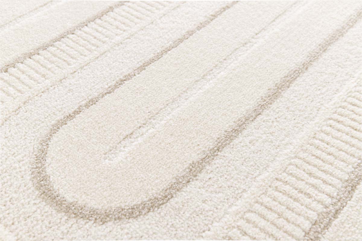 Tapis Rétro - Forme Pavé Ivoire Tapis Rétro - Forme Pavé Ivoire