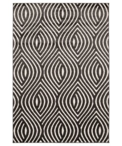 Tapis Rétro - Forme Courant Anthracite - overzicht