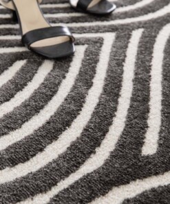 Tapis Rétro - Forme Courant Anthracite