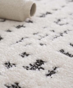 Tapis Design - Relief Vitrum Blanc/Noir