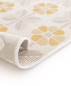 Tapis d’extérieur fleurs - Amber Marigold beige/jaune