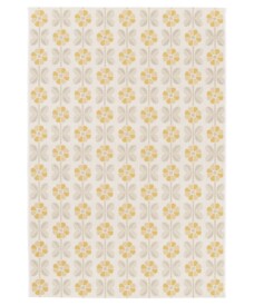 Tapis d’extérieur fleurs - Amber Marigold beige/jaune - overzicht, thumbnail