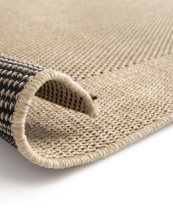 Tapis d'Extérieur - Bask Frame Beige/Noir