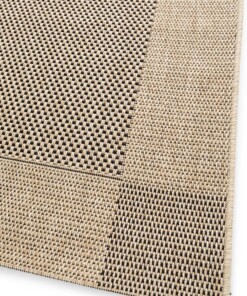 Tapis d'Extérieur - Bask Frame Beige/Noir