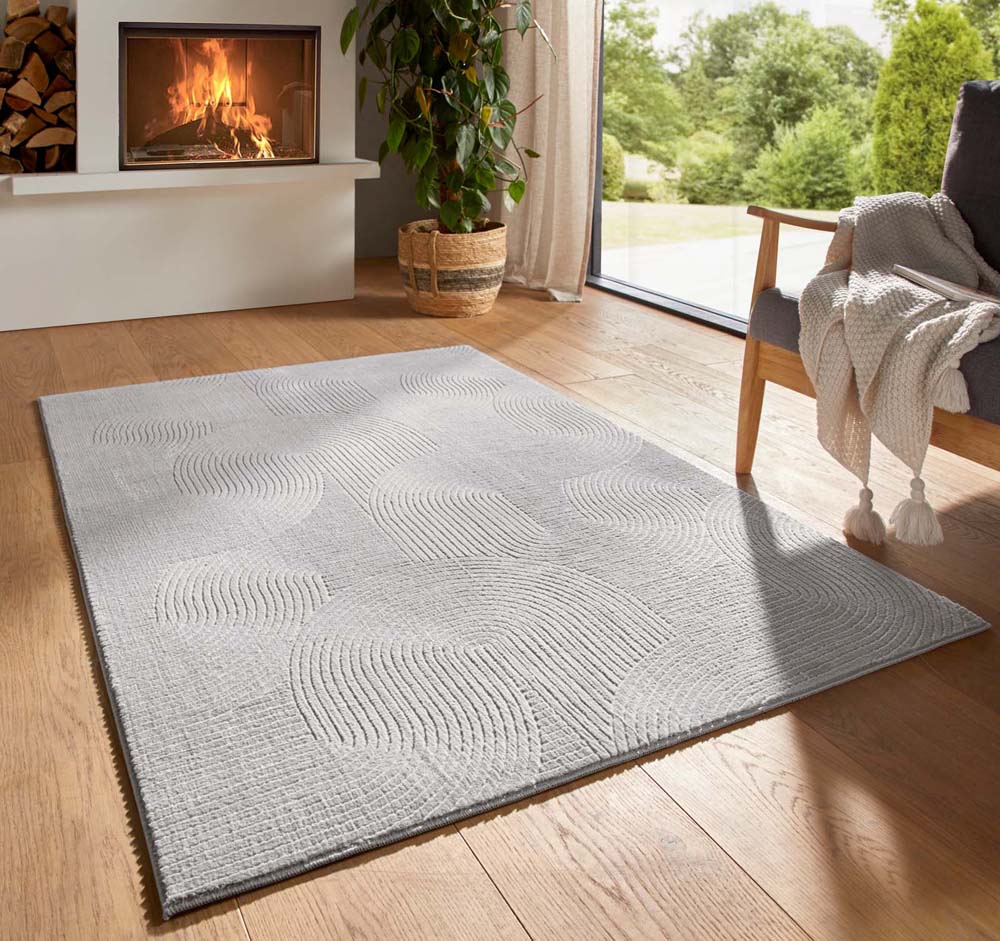 Tapis doux - Fuzz Waves gris - sfeer Tapis doux - Fuzz Waves gris - sfeer
