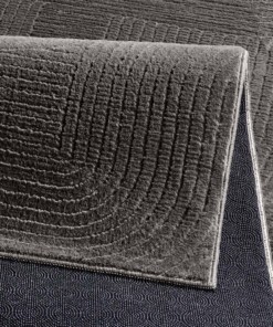 Tapis doux - Fuzz Waves anthracite - close up, thumbnail