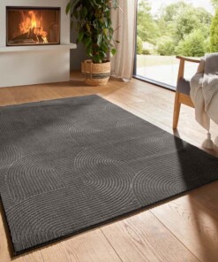 Tapis doux - Fuzz Waves anthracite - sfeer