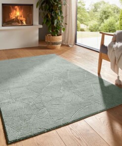 Tapis doux - Fuzz Leaf vert - sfeer