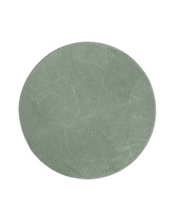 Tapis rond doux - Fuzz Leaf vert - overzicht
