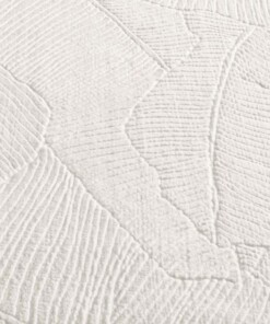 Tapis rond doux - Fuzz Whirl crème - close up