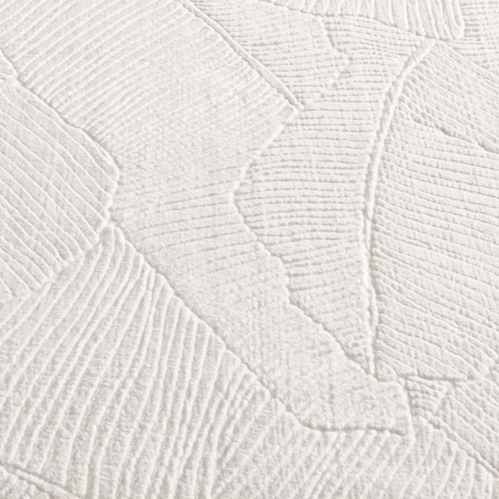 Tapis doux - Fuzz Leaf crème - close up Tapis doux - Fuzz Leaf crème - close up