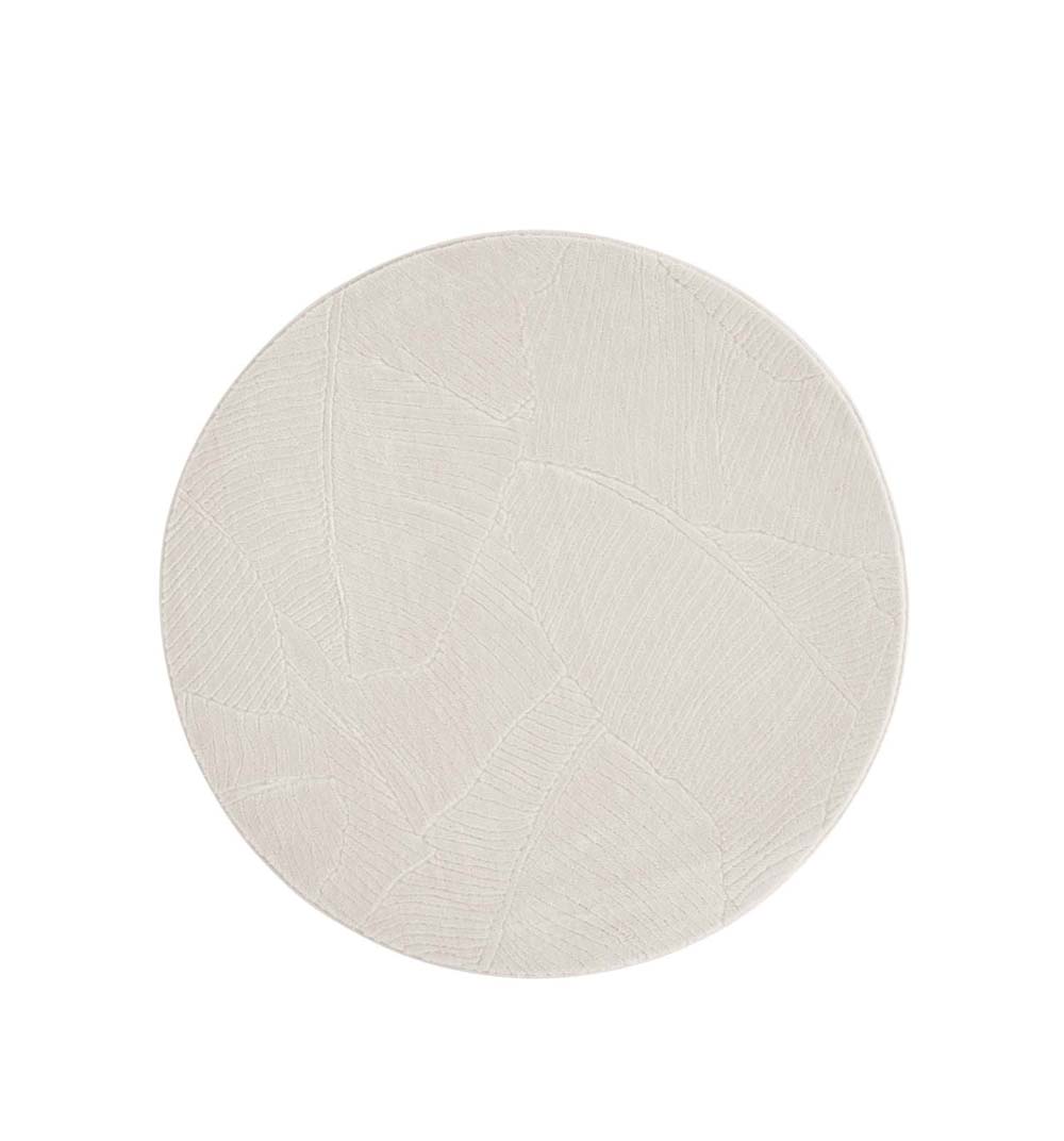 Tapis rond doux - Fuzz Whirl crème - overzicht Tapis rond doux - Fuzz Whirl crème - overzicht