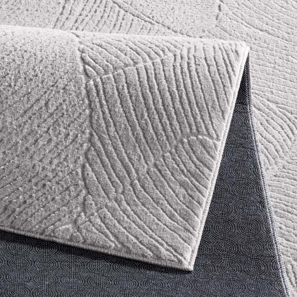 Tapis doux - Fuzz Leaf gris - close up Tapis doux - Fuzz Leaf gris - close up