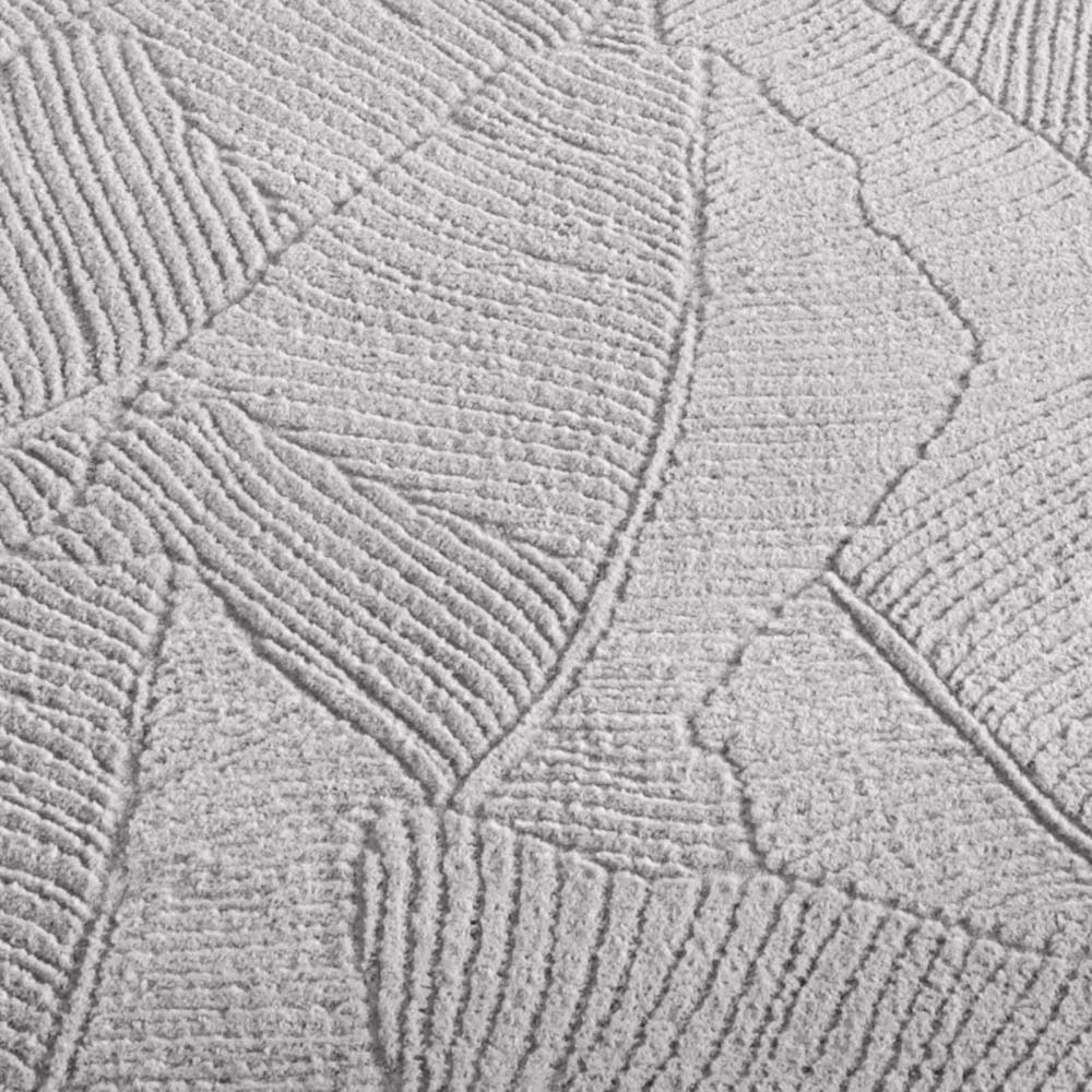 Tapis doux - Fuzz Leaf gris - close up Tapis doux - Fuzz Leaf gris - close up