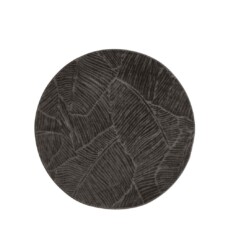 Tapis rond doux - Fuzz Leaf anthracite - overzicht, thumbnail