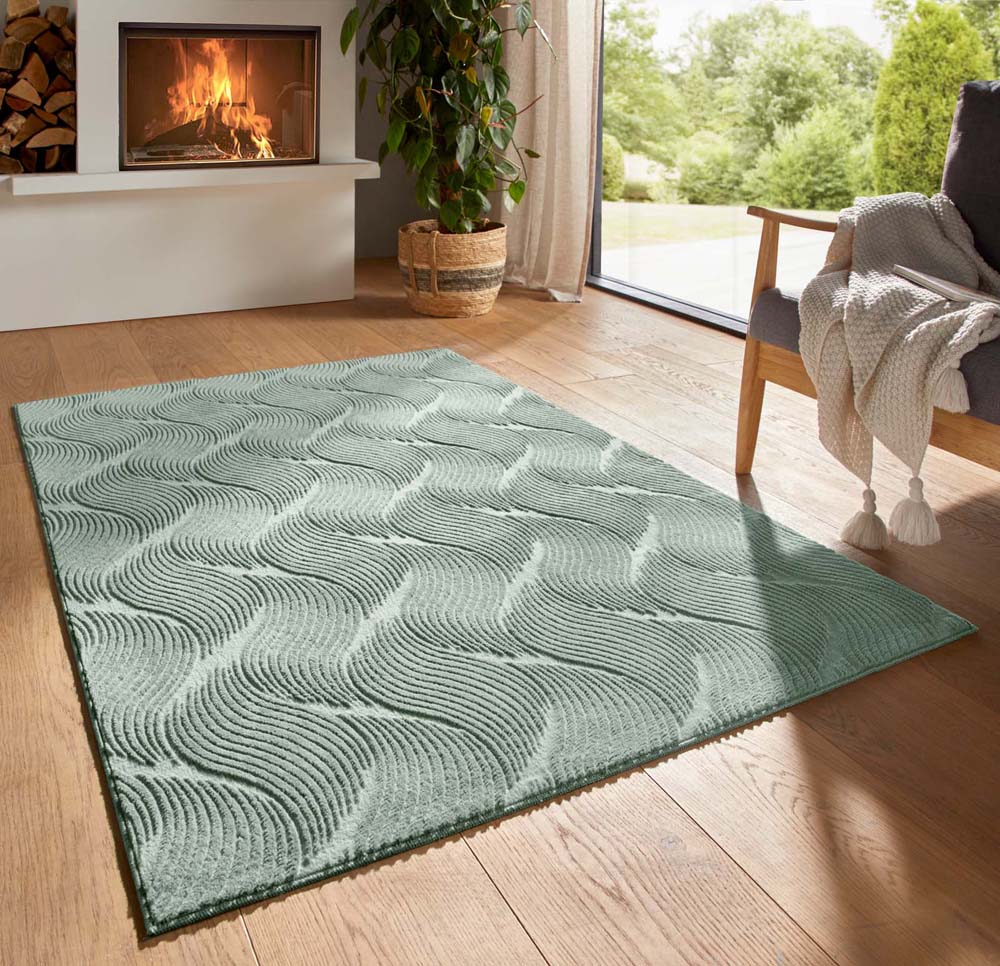 Tapis doux - Fuzz Whirl vert - sfeer Tapis doux - Fuzz Whirl vert - sfeer