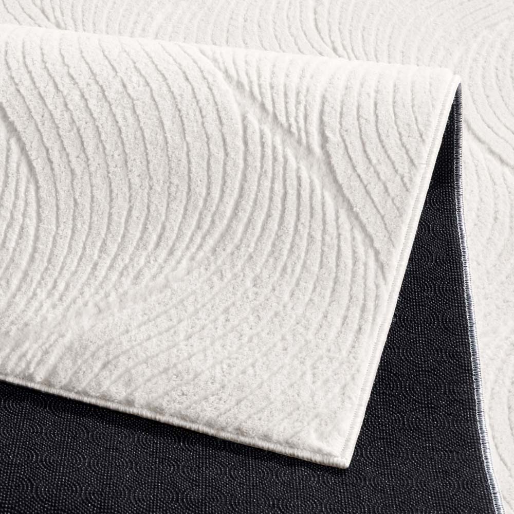 Tapis doux - Fuzz Whirl crème - close up Tapis doux - Fuzz Whirl crème - close up