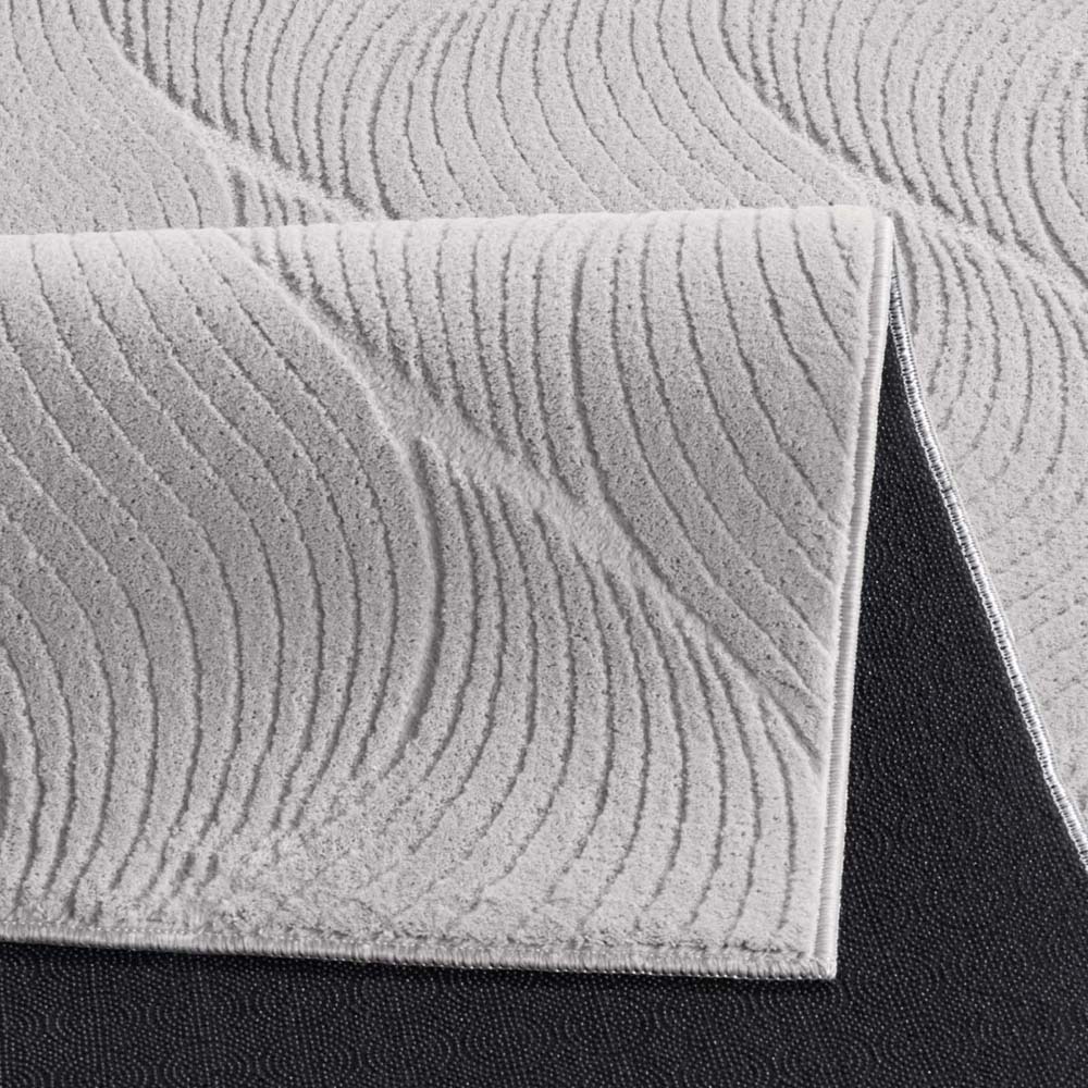 Tapis doux - Fuzz Whirl gris - close up Tapis doux - Fuzz Whirl gris - close up