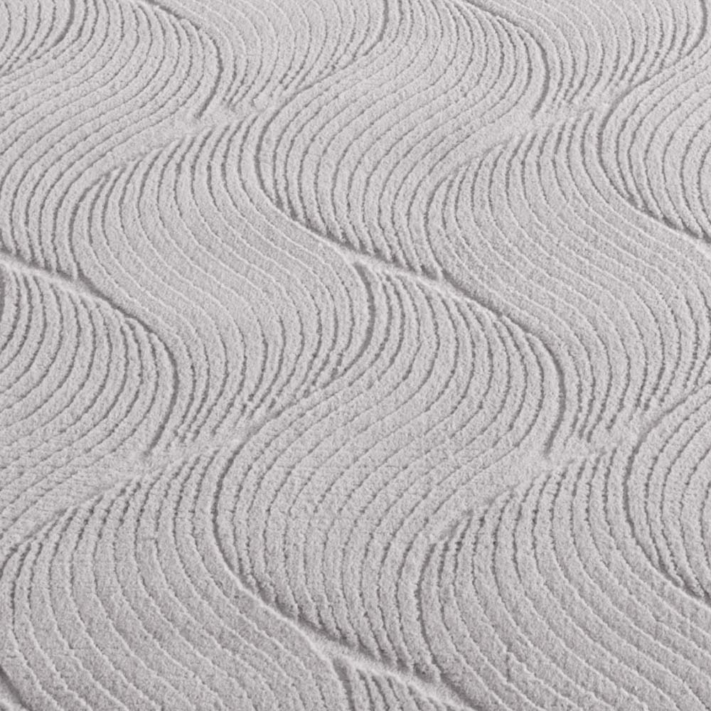 Tapis doux - Fuzz Whirl gris - close up Tapis doux - Fuzz Whirl gris - close up
