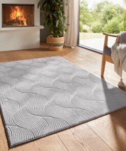 Tapis doux - Fuzz Whirl gris - sfeer
