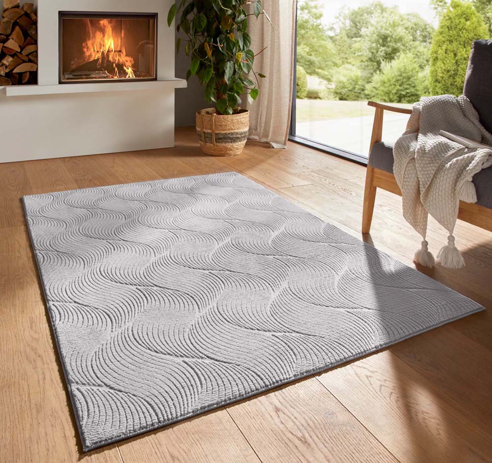 Tapis doux - Fuzz Whirl gris - sfeer Tapis doux - Fuzz Whirl gris - sfeer