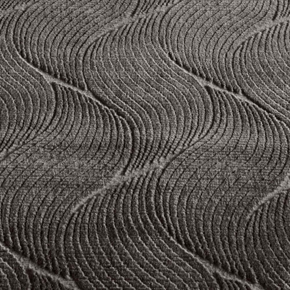 Tapis rond doux - Fuzz Whirl anthracite - close up Tapis rond doux - Fuzz Whirl anthracite - close up