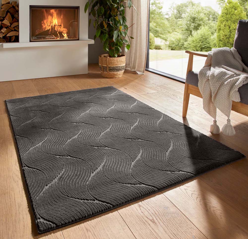 Tapis doux - Fuzz Whirl anthracite - sfeer Tapis doux - Fuzz Whirl anthracite - sfeer