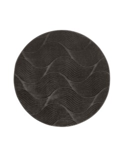 Tapis rond doux - Fuzz Whirl anthracite - overzicht