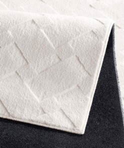 Tapis doux - Fuzz Karo crème - close up, thumbnail Tapis doux - Fuzz Karo crème - close up, thumbnail